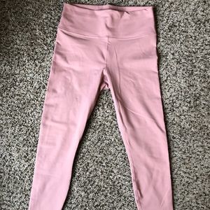 Fabletics crop Powerhold leggings, pink, medium
